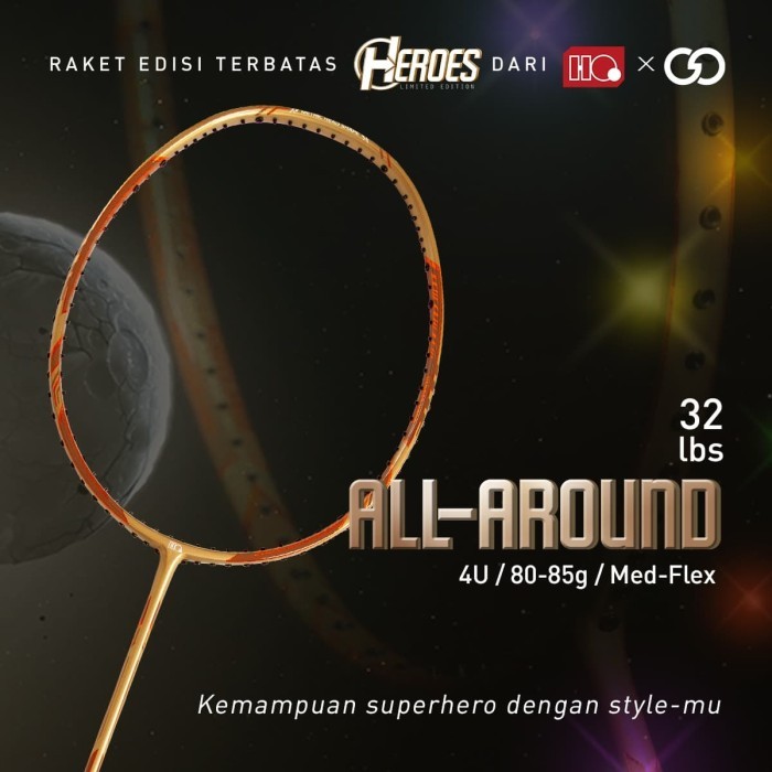 Hi-Qua Raket Badminton Limited Edition Heroes Series
