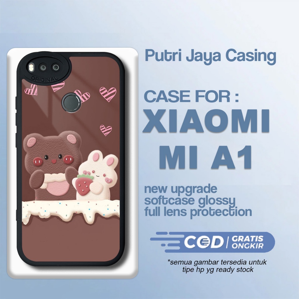 Case Xiaomi Mi A1 Terbaru Beruang Lucu Casing Mi A1 Termurah Hardcase Softcase Glossy Terlaris