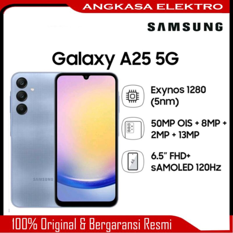 HP SAMSUNG A25 5G Ram 8+256 GB Amoled Disply Garansi Resmi 1 Tahun