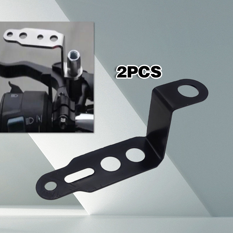 Bracket Crashbar Jepit Dudukan Lampu Tembak LED Bar Stand Tembak Sorot Spion Motor Matic Bebek Tebal