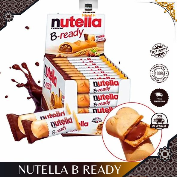 

Nutella B-Ready 132 Gr isi 6 Pcs Biskuit Wafer Kacang Hazelnut Cokelat