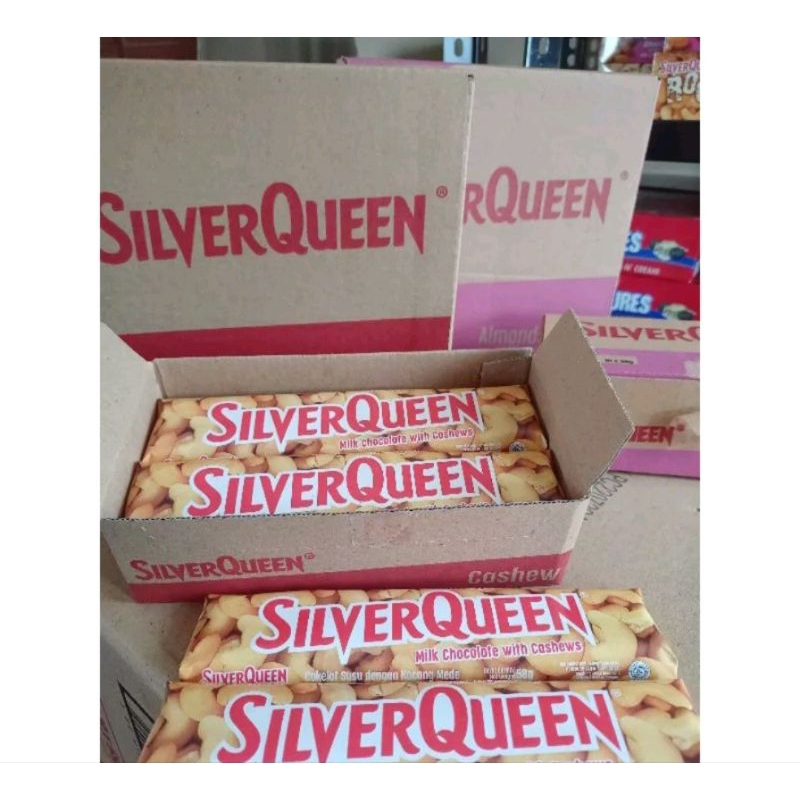 

Coklat Silverqueen Cashew 58gr