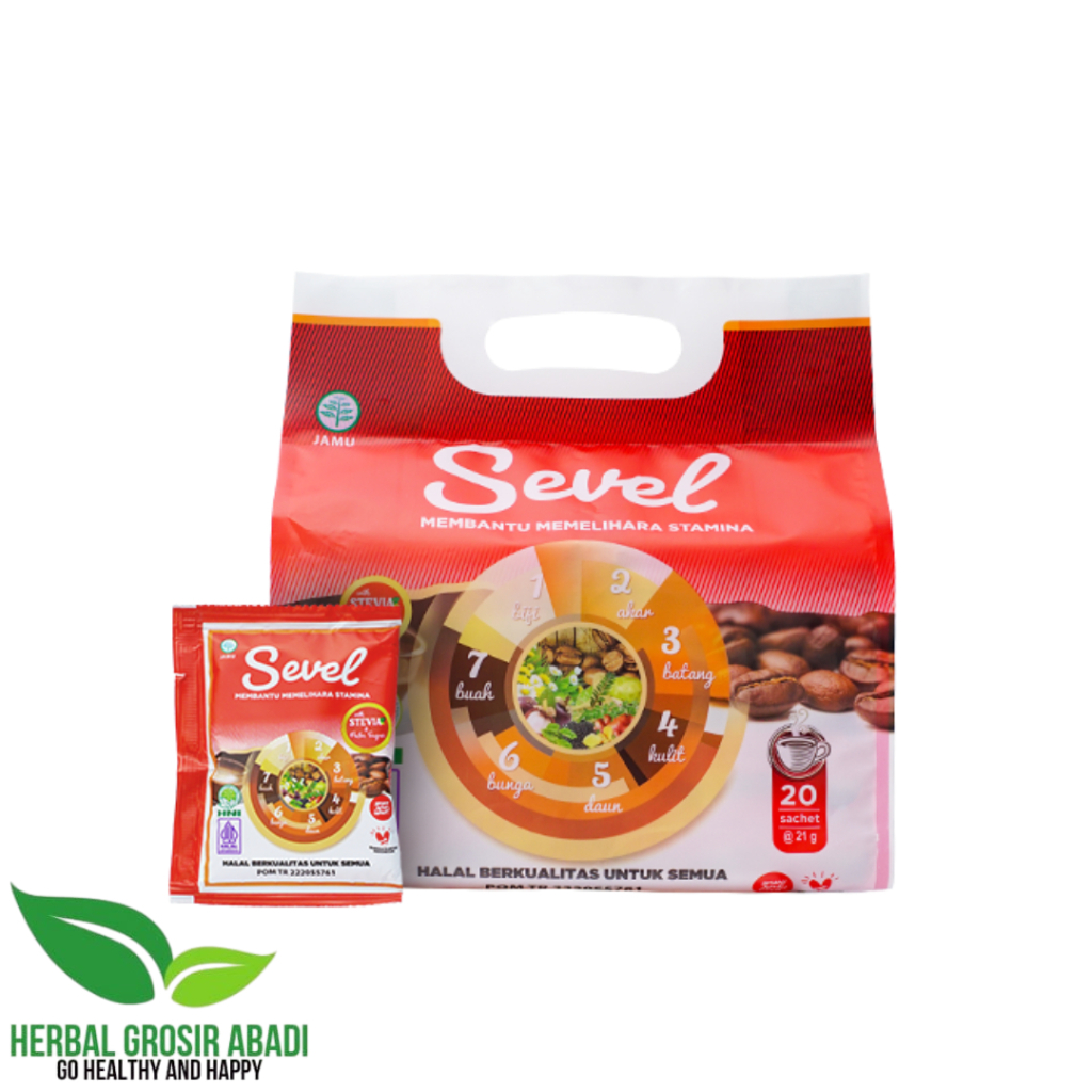 

Kopi Sevel | Kopi Herbal 7 Elemen | Kopi Ginseng Per Pouch 20 Sachet