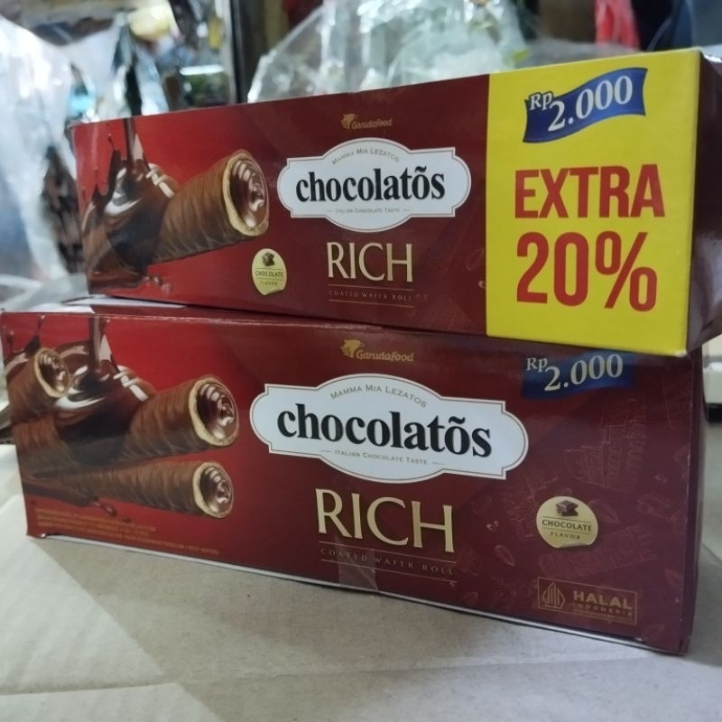 

CHOCOLATOS RICH 1BOX @12PCS