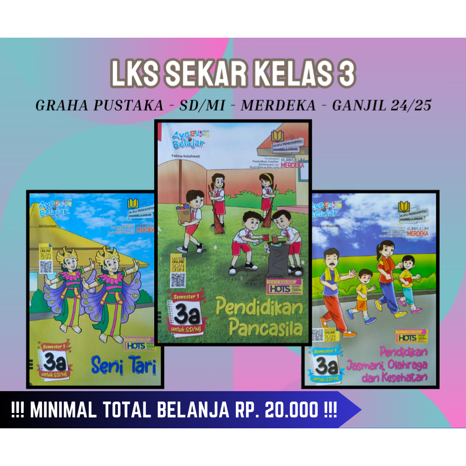 Buku LKS SEKAR KARTIKA SIMPATI MAHIR ZAMRUD CEMARA SD/MI Kelas 3 Merdeka Ganjil 2024/2025 - Original