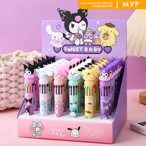 

MVP Bulpen 10 Warna Bermotif Lucu Bolpen Gel Tinta 10 Warna Alat Tulis Sekolah Anak
