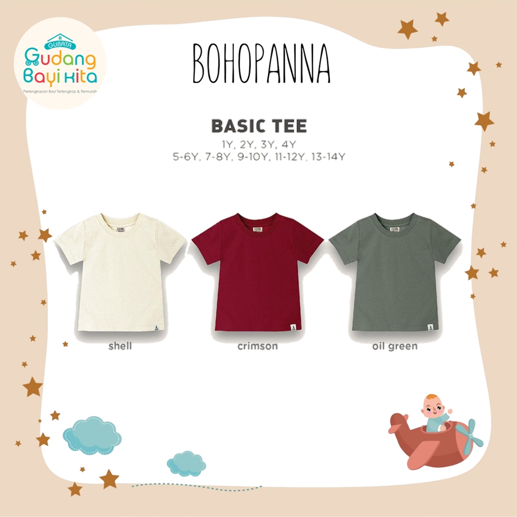 BOHOPANNA BASIC TEE - Kaos Anak Laki-Laki