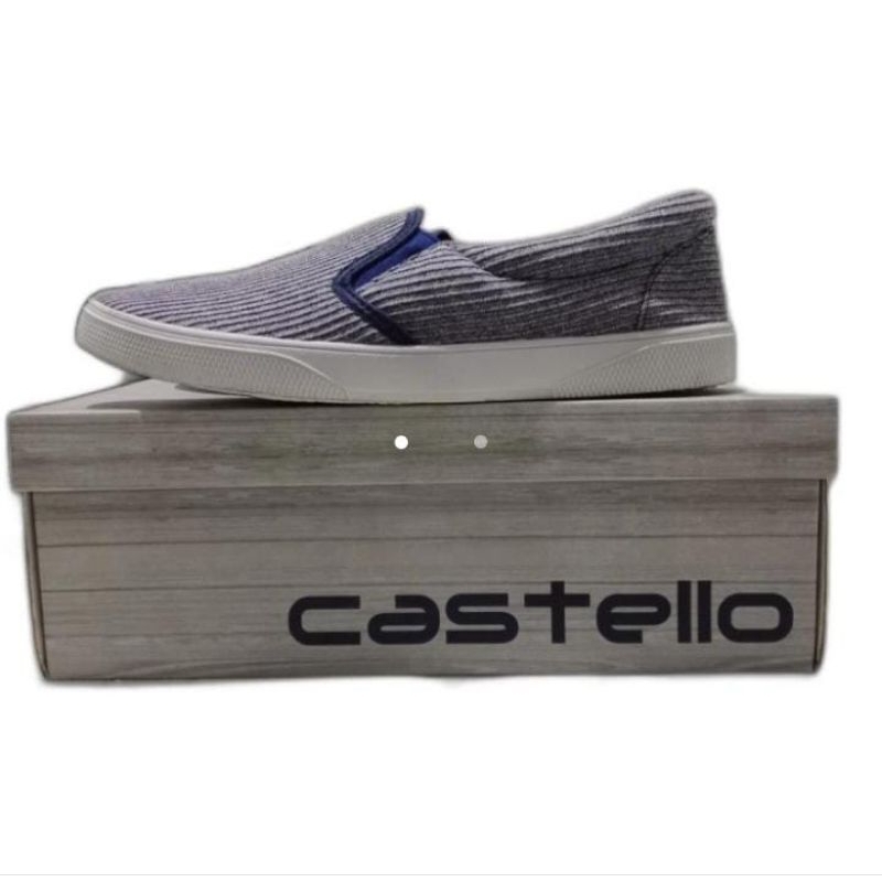 Sepatu slip on pria merk castello size 41 Preloved
