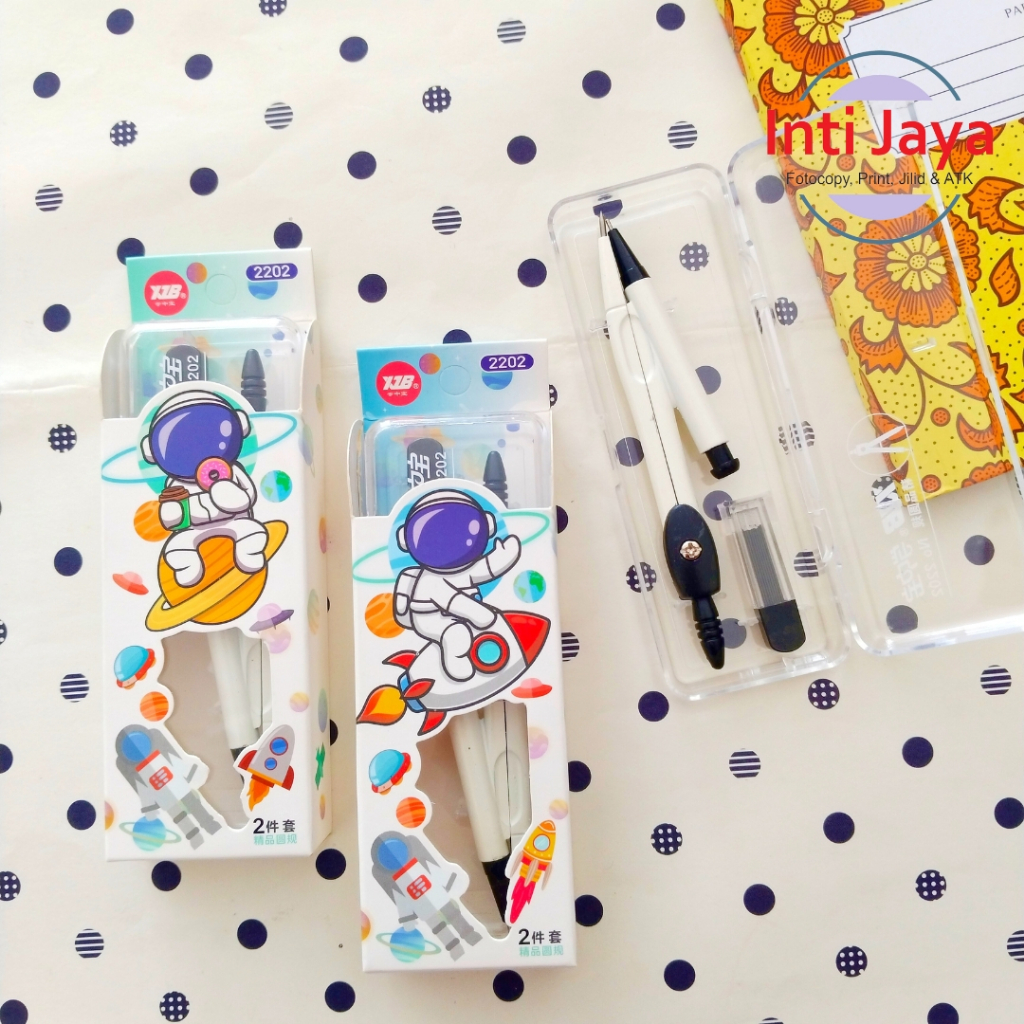 

Jangka Fancy Astronot Set Refill Pensil