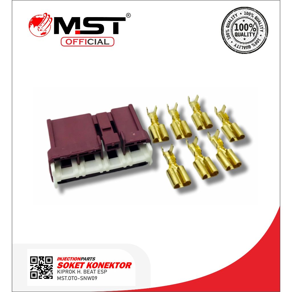 SOKET ECU-ECM-SOKET KIPROK- BEAT ESP-VARIO 110 ESP-SCOOPY ESP