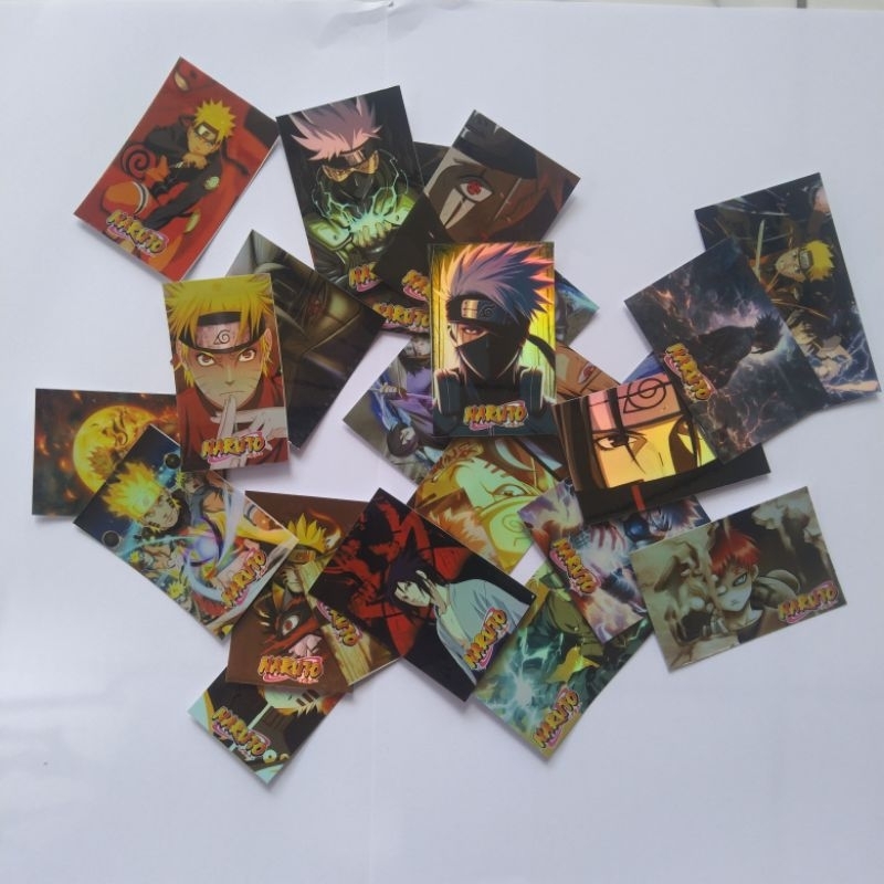 

stiker naruto hologram vinyl anti air tempelan anak-anak buku kaca plastik koleksi karakter anime