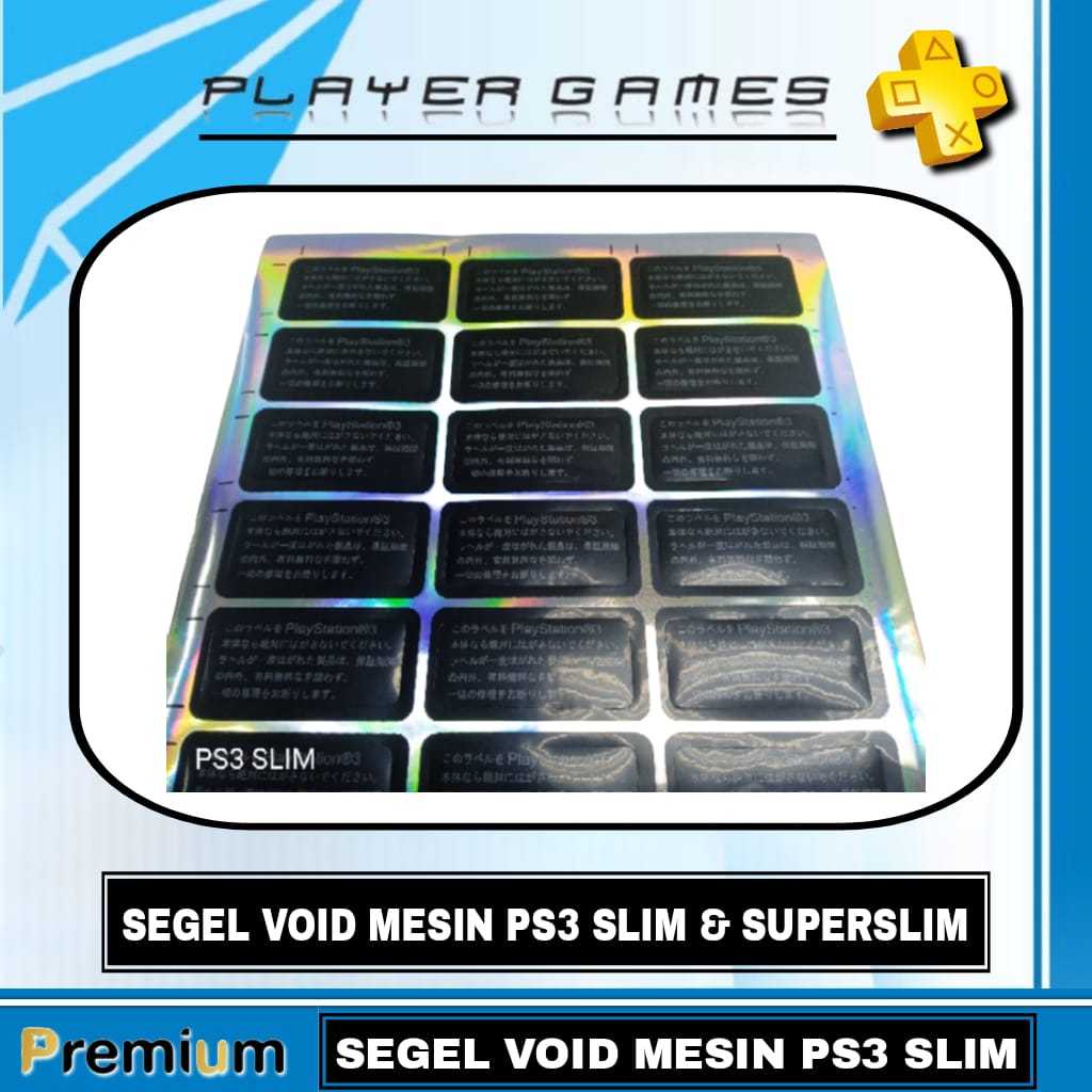SEGEL VOID MESIN PS3 SLIM & SUPER SLIM - STICKER VOID PS3 - SEGEL VOID PS3 - PS3 SLIM