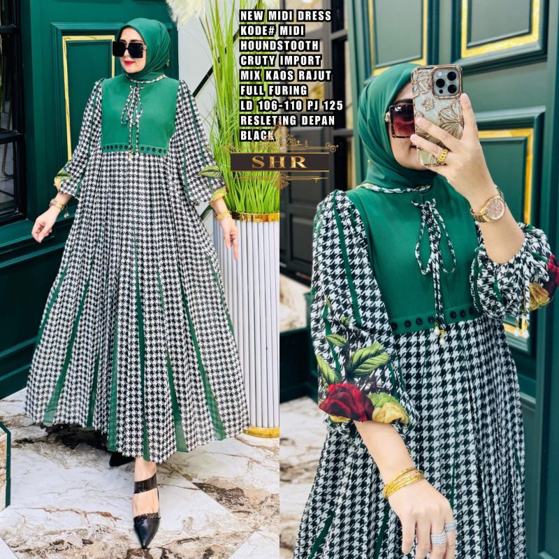 SHR MIDI DRESS KODE MIDI HOUNDSTOOH