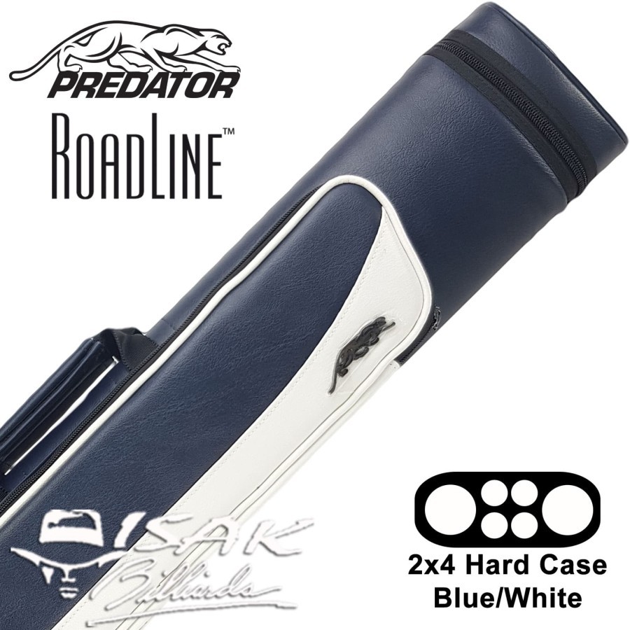 Predator Roadline 2x4 Hard Cue Case | Blue & White Tas Stick Billiard