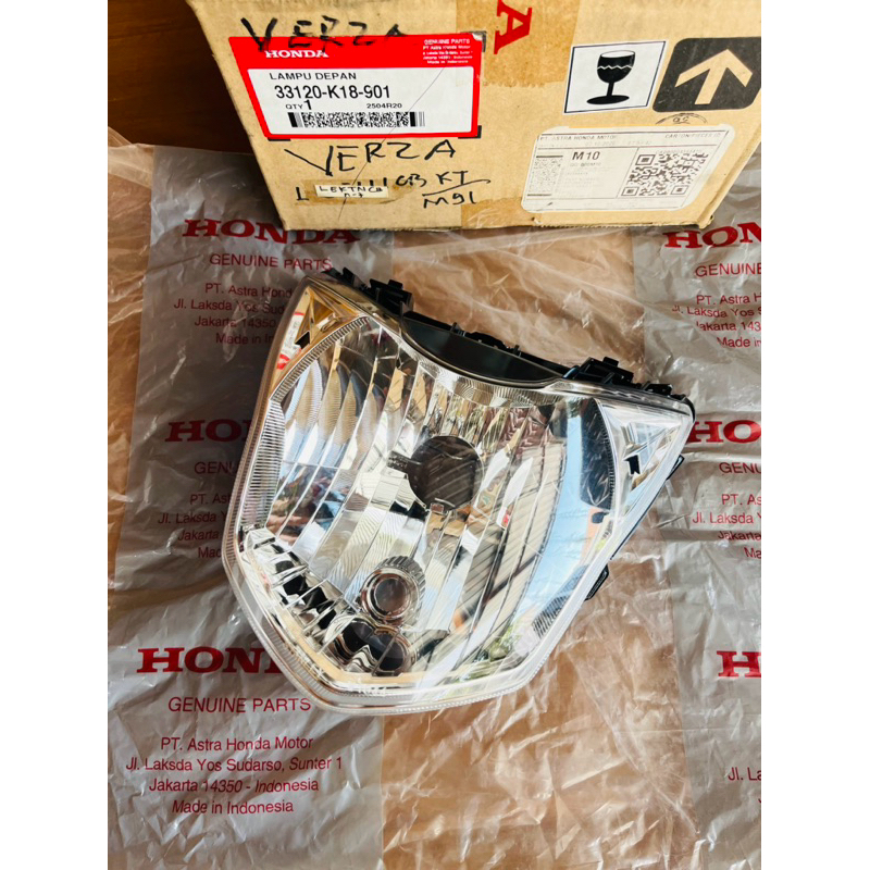 33120-K18-901 LAMPU DEPAN VERZA HEADLAMP REFLEKTOR LAMPU DEPAN HONDA VERZA ORI ORIGINAL AHM