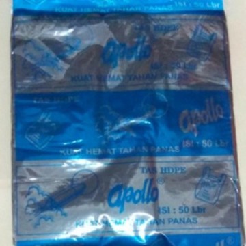 Kantong Kresek Hitam Kecil (Logo Biru)