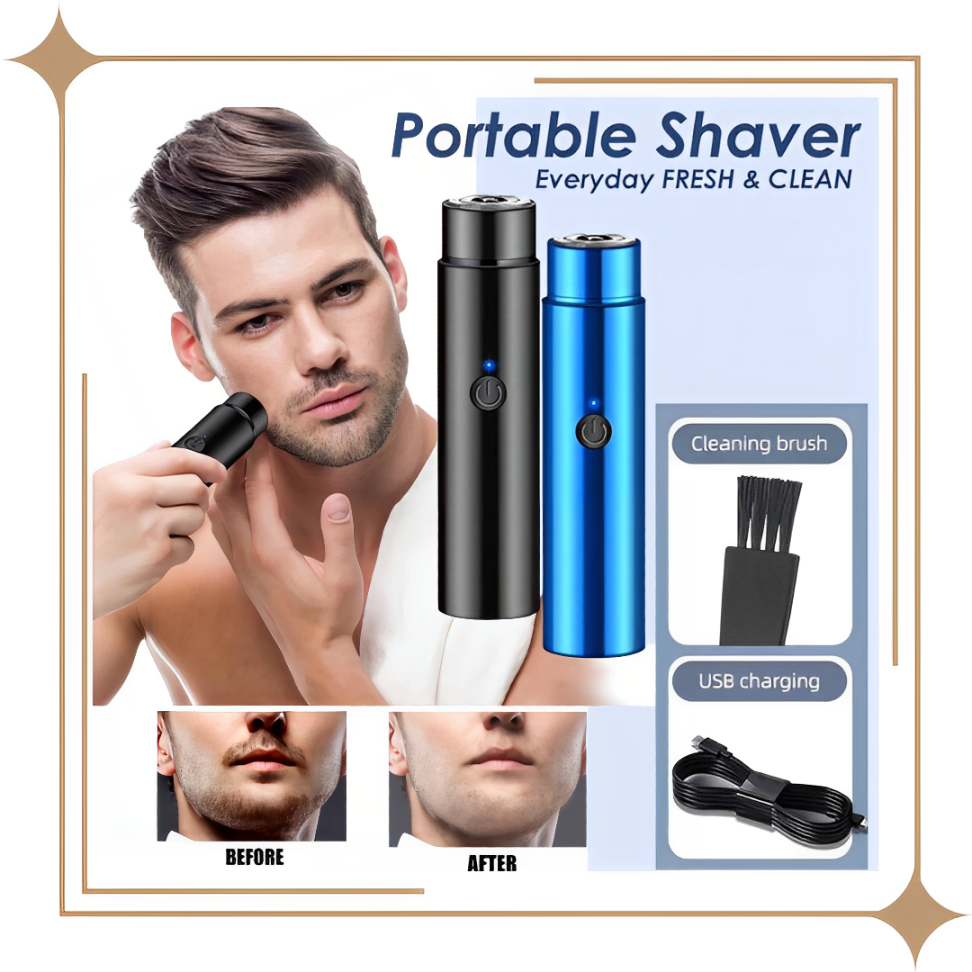 TBS Alat Cukur Elektrik Mini Portable USB Pisau Cukur Jenggot Recharge Mesin Cukur Kumis Jenggot Ele