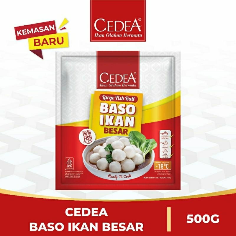 

Baso ikan besar Cedea berat bersih 500 gram