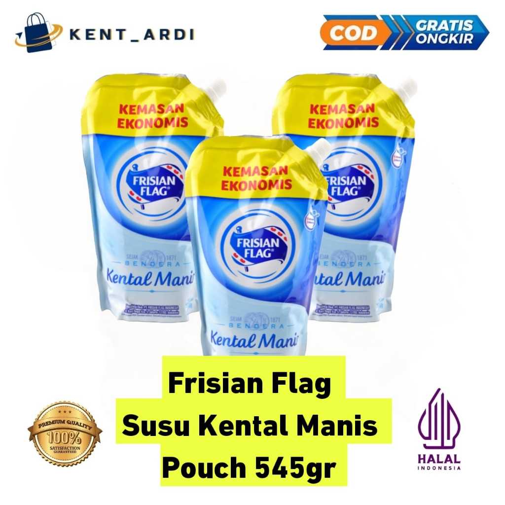 

Frisian Flag Susu Bendera Kental Manis Pouch 545gr