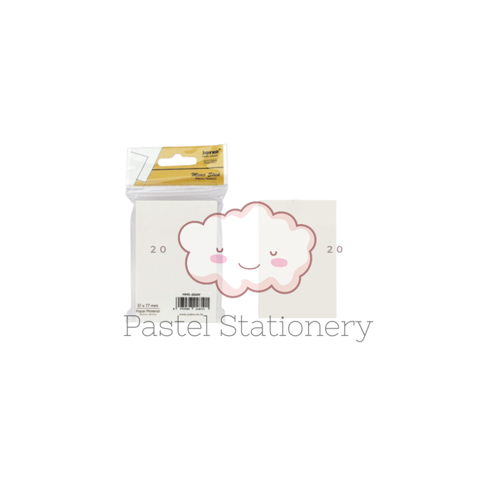 

Memo Tempel Sticky Notes White Color Joyko MMS-656W - Kertas Stick Note Joyko