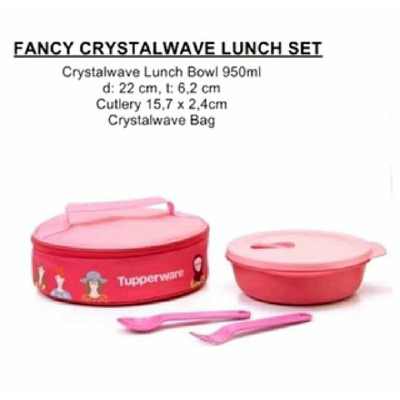 

Tupperware Cwl Lunch Set Bekal Crystalwave lunch