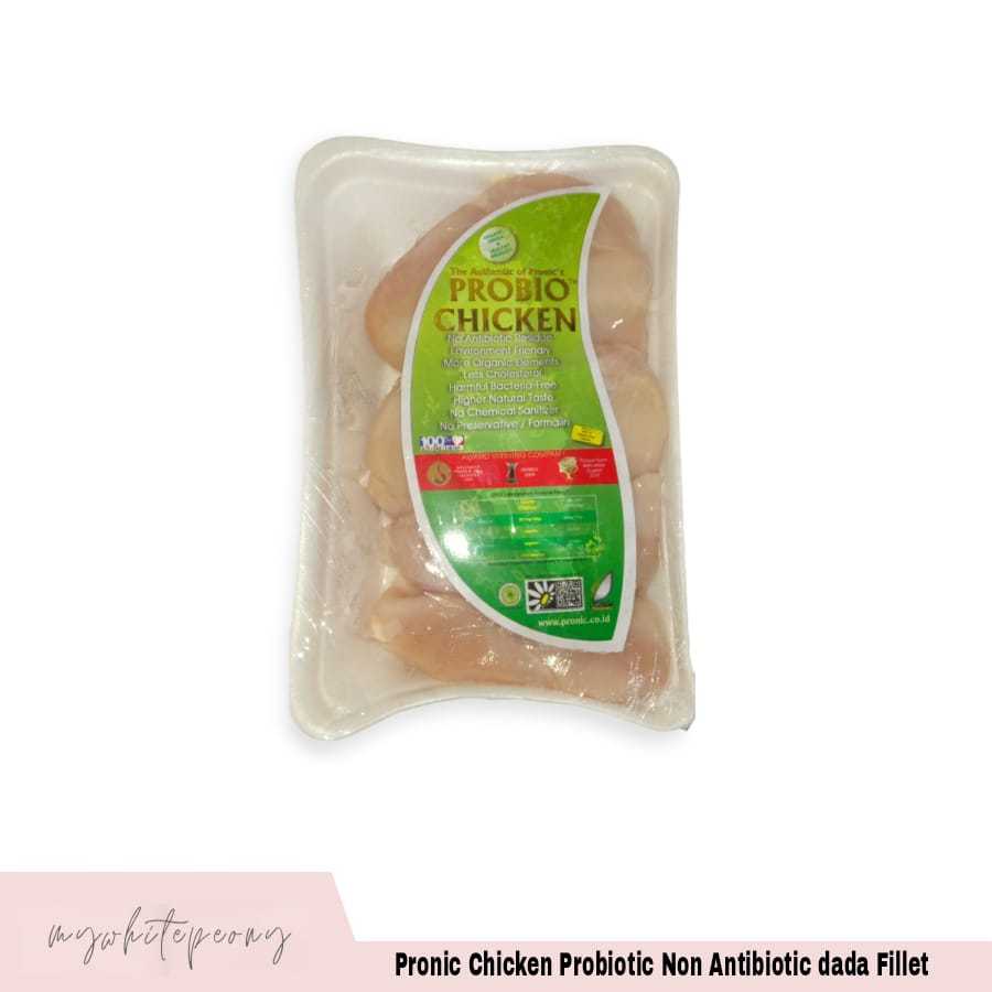 

Pronic Chicken Probiotic Organic Non Antibiotic / Ayam Potong Probiotik Organik Tanpa Antibiotik Dada / Breast Fillet dari ayam broiler / negri