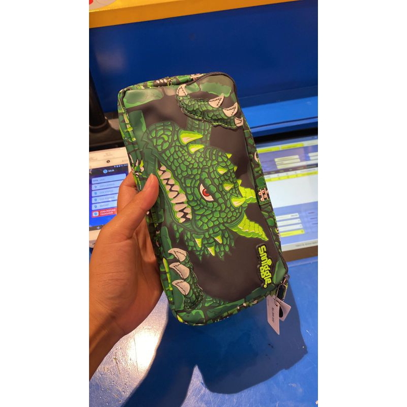 

smiggle pencil case boy dragon green new original tempat pensil