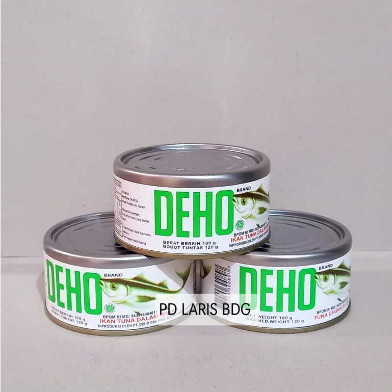 

DEHO CANNED TUNA CHUNK IN OIL 180GR / DEHO IKAN TUNA KALENG