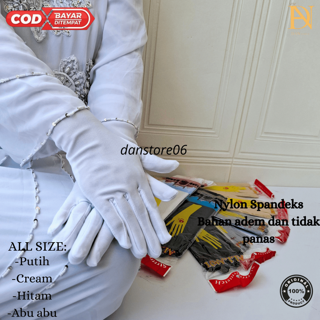 Sarung Tangan Allawi Manset Muslimah / Sarung Tangan Pengantin Muslimah