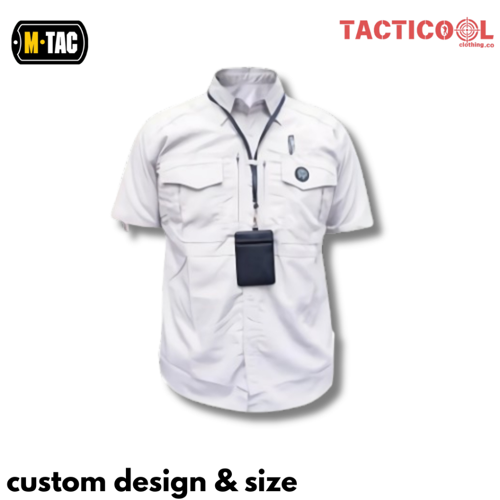 Baju Pdl Putih Kemeja Tactical M1 Lengan Pendek Baju Lapangan Reskrim Outdoor Activities Custom