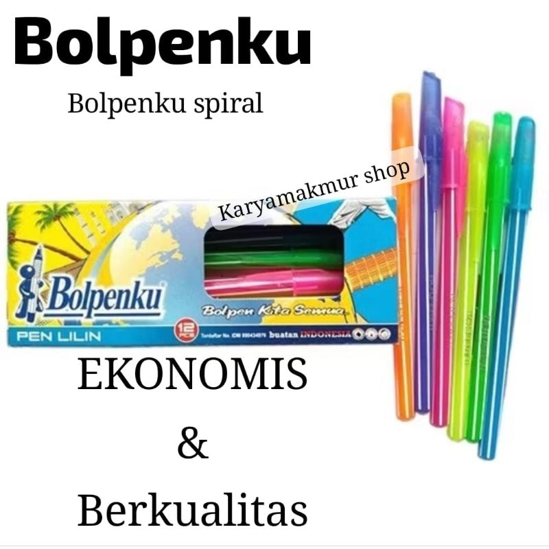 

Bolpen ulir Bolpenku 1pack isi 12pcs