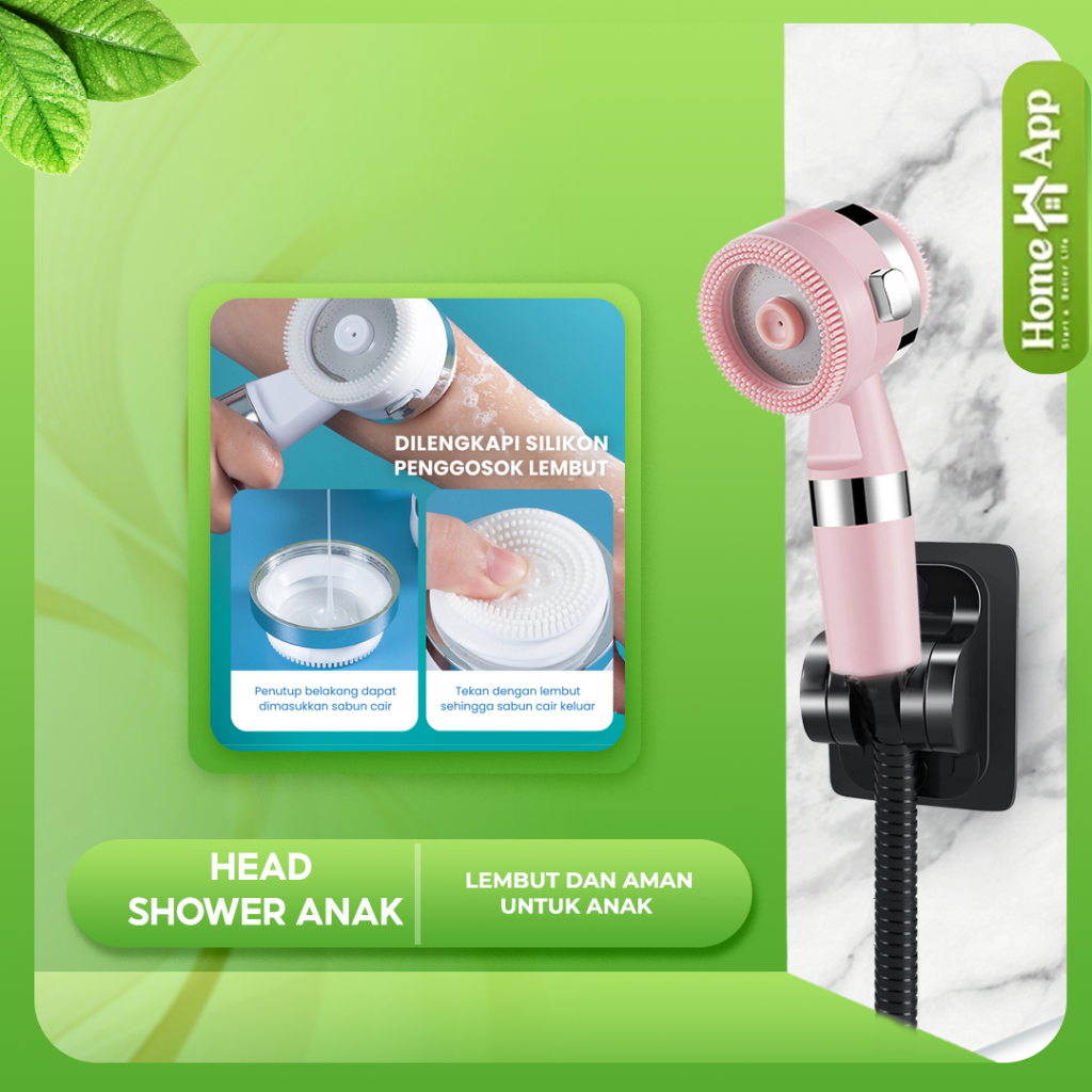 DoraHomi Kepala Shower Kamar Mandi anak sower head air panas dingin