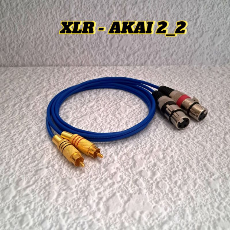 Kabel Audio Jack Xlr To Rca 2In2 Kabel Kitani Rca