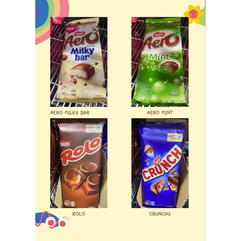 

Nestle Chocolate Australia aero rolo crunchy