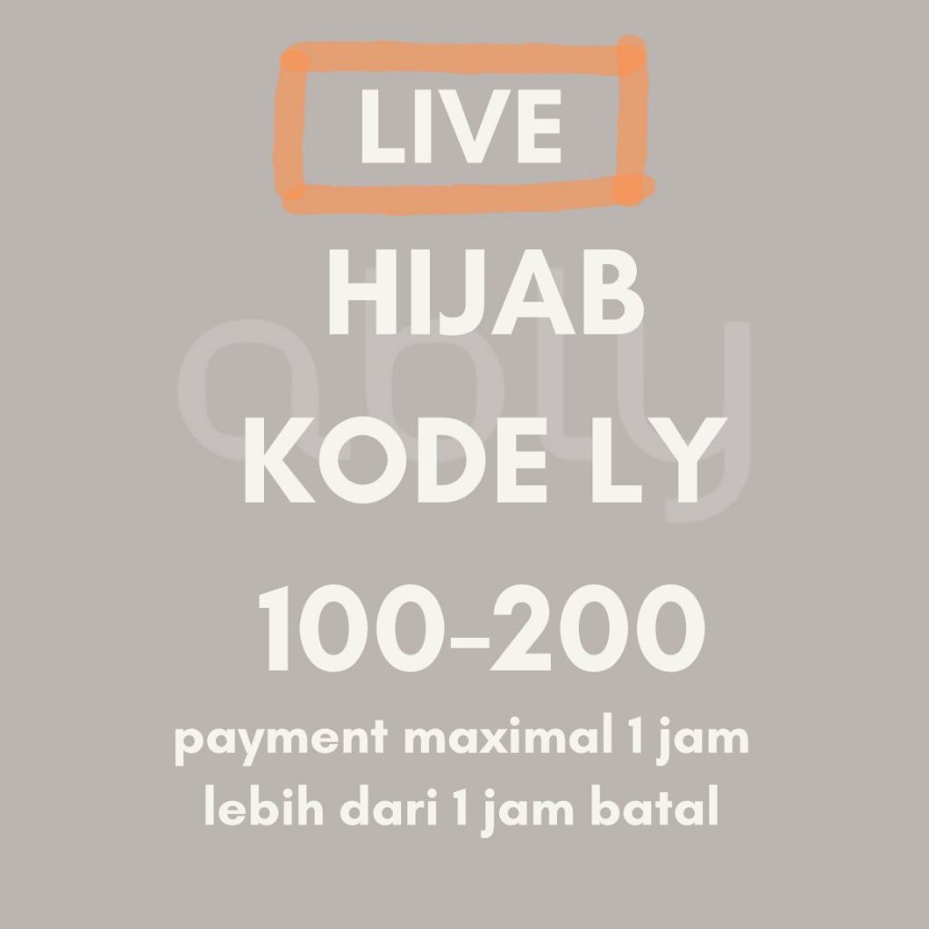 ABLY - LIVE HIJAB KODE LY SPESIAL LIVE STREAM