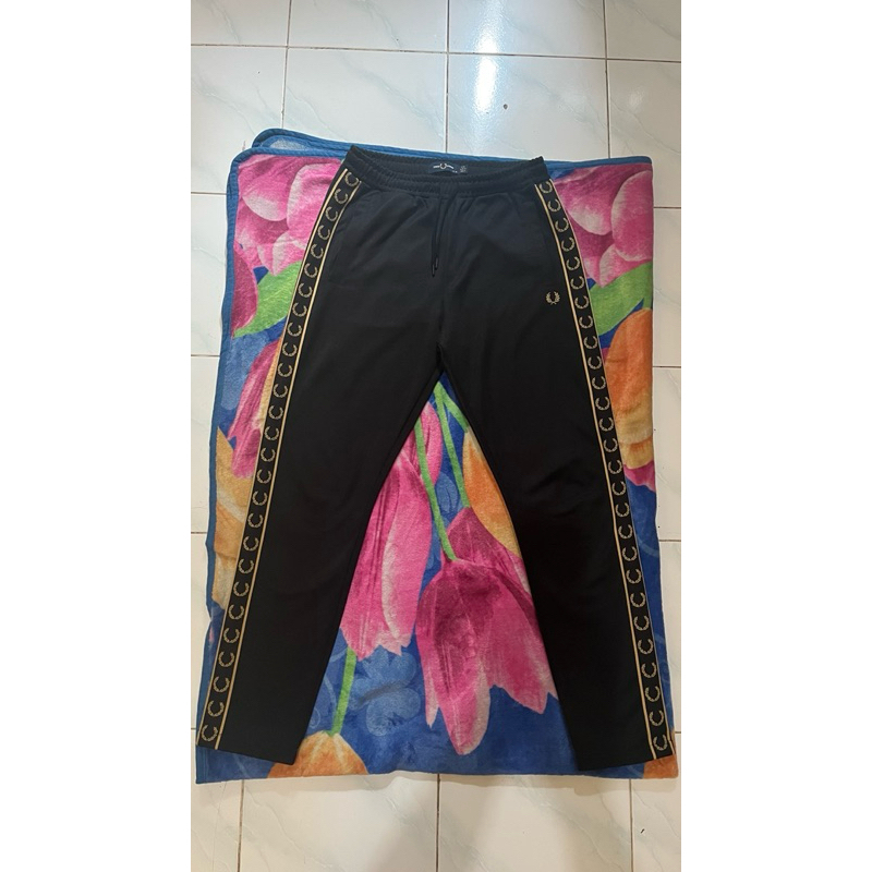 Track Pants Training Fred Perry Taped Gold 100% Original