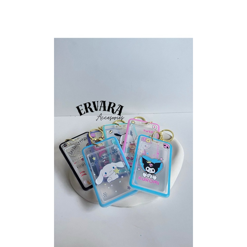 

ERVARA - Sanrio Card Holder | Name Tag Premium Sanrio | Gantungan Kartu | ID Card Sanrio | Kartu Flash | Sanrio | Lanyard