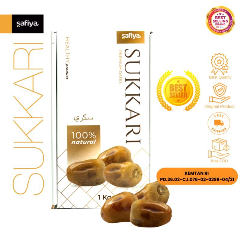 

Safiya Kurma Sukkari 1 Kg - 500 gr / Sukari