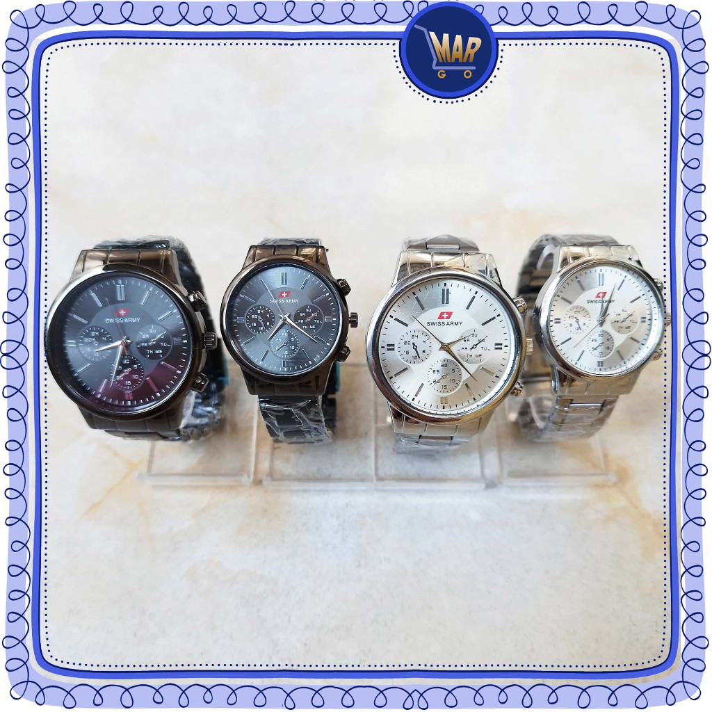 Jam Tangan strap rantai logam stainless jam pasangan Jam Besi couple