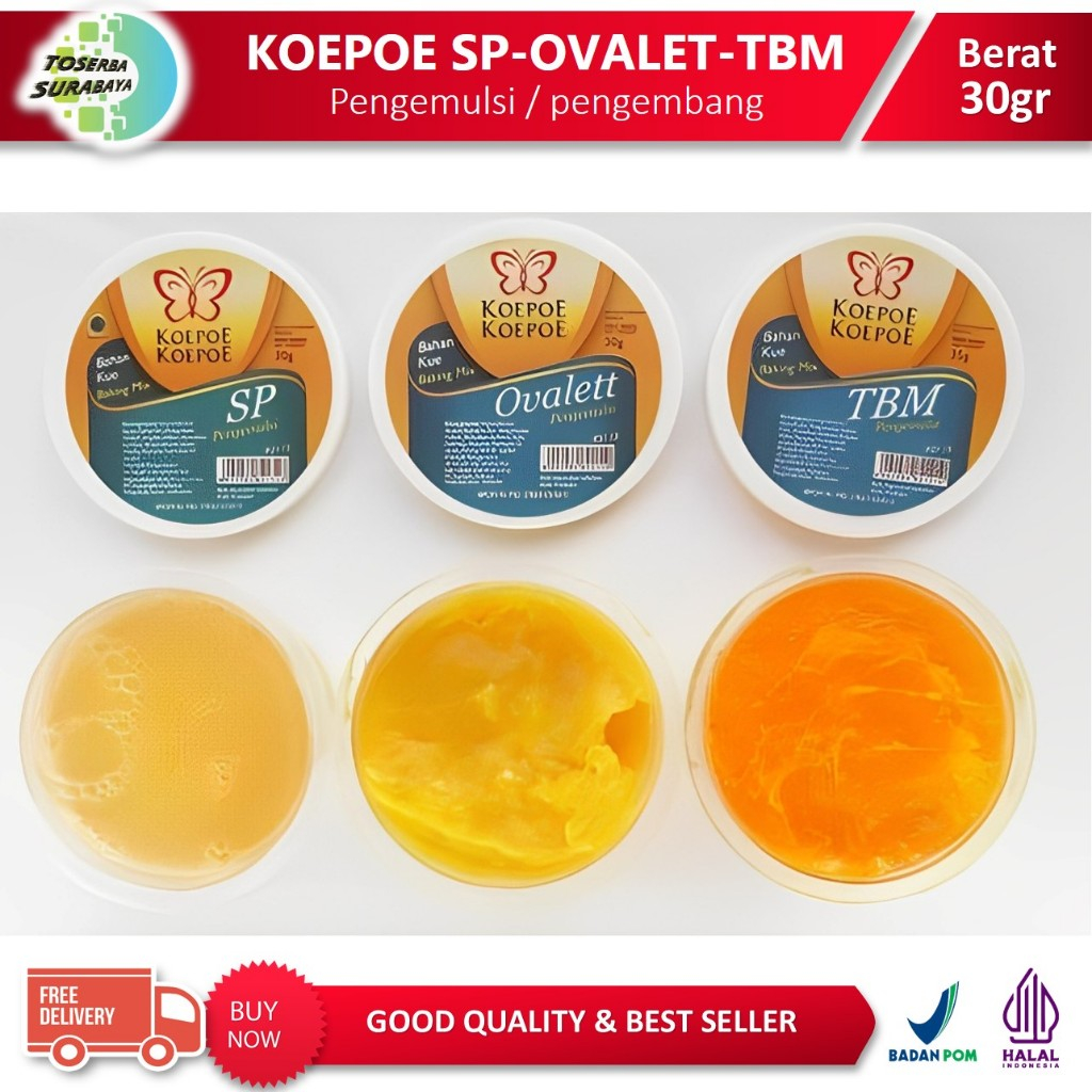 

KOEPOE KOEPOE SP - TBM - OVALET 30gr (Pengemulsi / Pengembang) Kupu-Kupu BEST PRICE