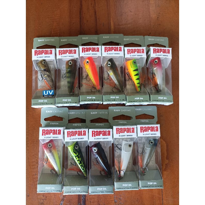 UMPAN CASTING RAPALA X-LIGHT POPPER ORIGINAL UNTUK ULTRA LIGHT CASTING