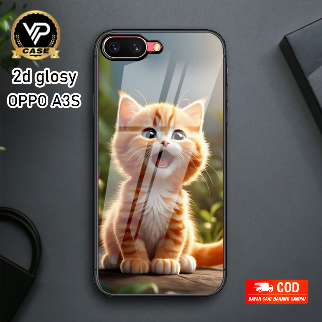 [VVIPCASE] Hardcase 2d Glossy Oppo A3s A1k F5 F7 Realme C1 C2 Case Hp Glossy Casing Hp Mengkilat Har