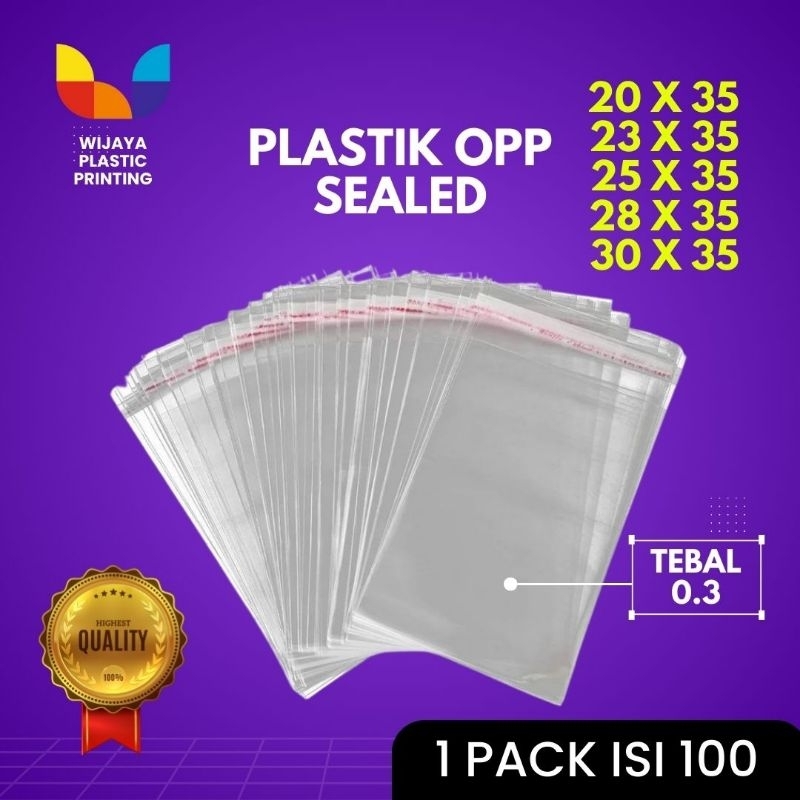

Plastik OPP Tebal 03 ( 1 pack isi 100 )