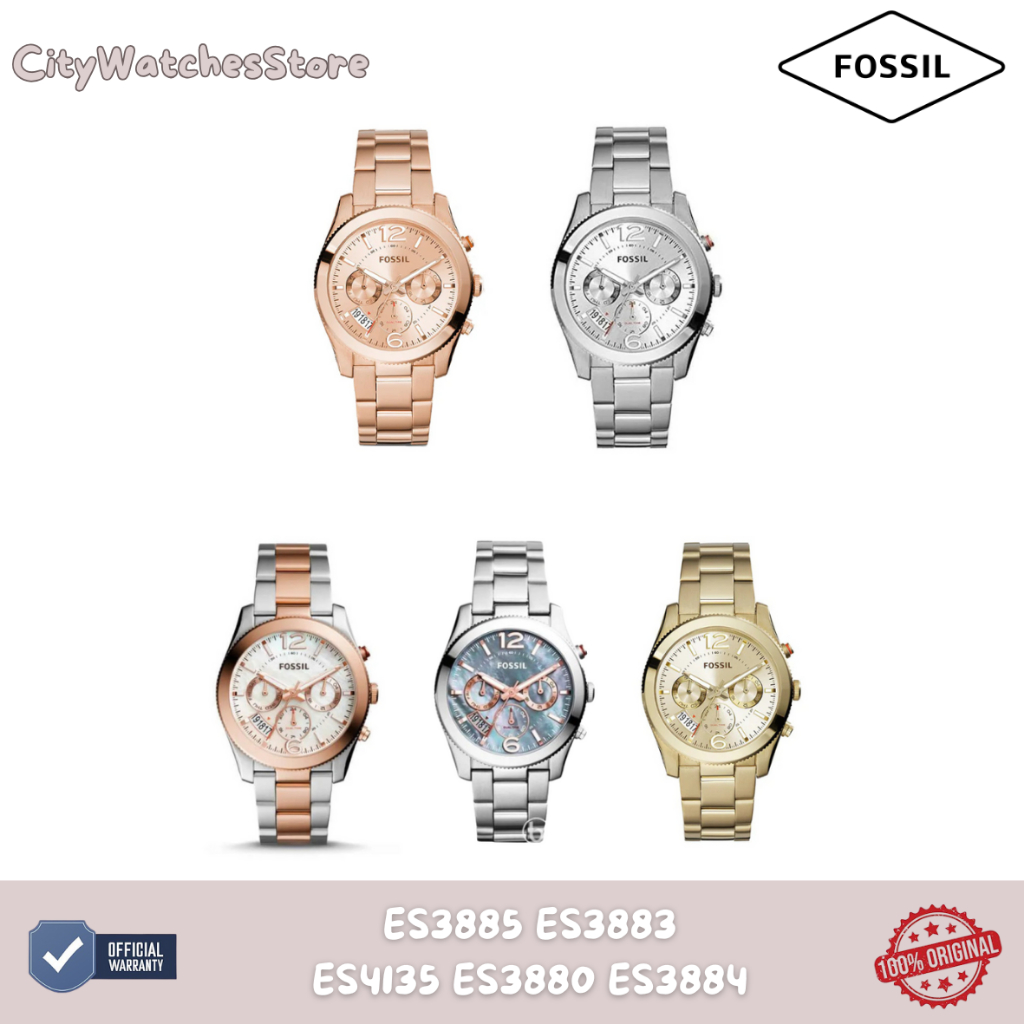 Jam Tangan Wanita Perfect Boyfriend Multifunction Fossil Original ES3885 ES3883 ES4135 ES3880 ES3884
