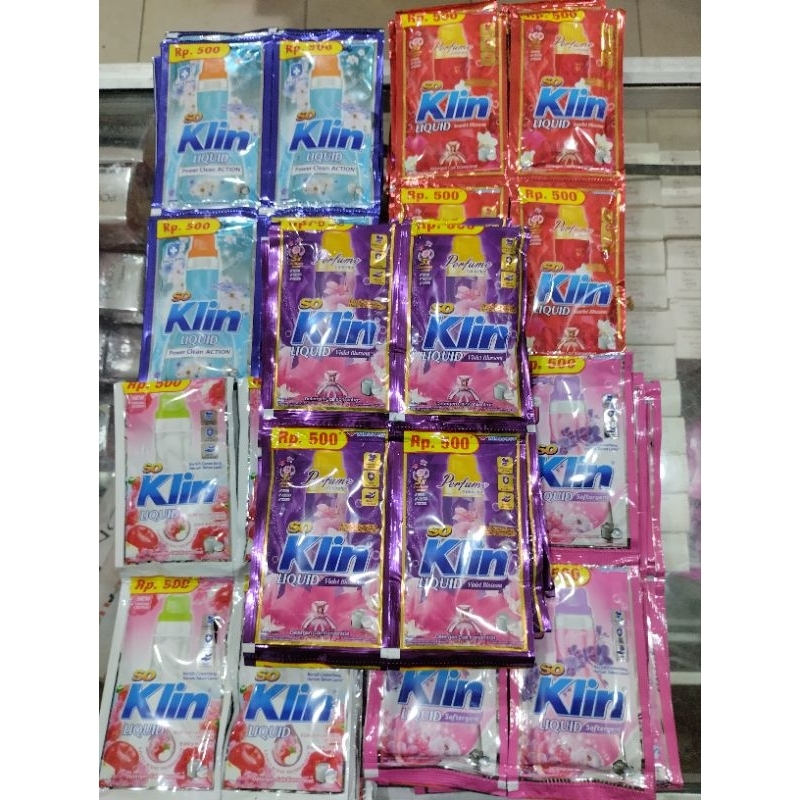 Soklin liquid (renteng) || soklin sabun cair