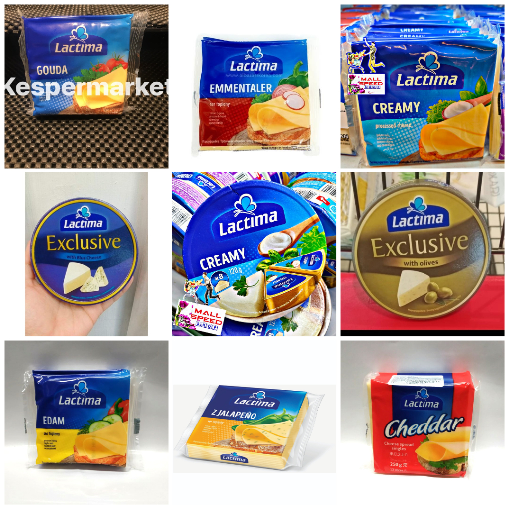 

Lactima Exclusive Keju Olahan Varian Rasa Kemasan Processed Cheese Bahan Makanan Burger Roti Lapis 1