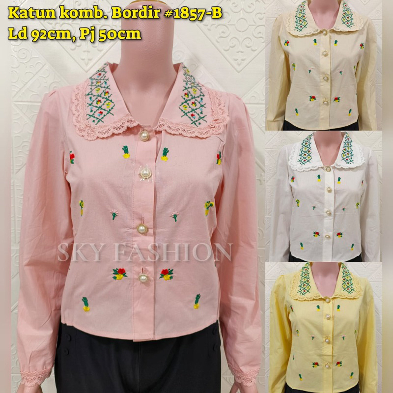 ATASAN IMPORT/BLOUSE KATUN BORDIR/BLUS BANGKOK IMPORT