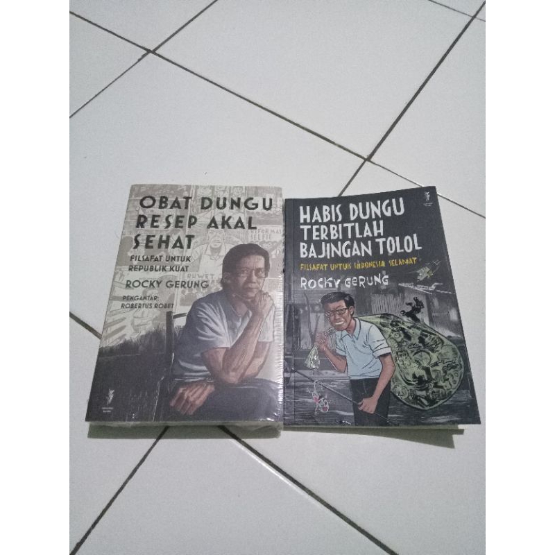 Paket Buku Rocky Gerung Terdiri dari 2 Buku Obat Dungu dan Habis Dungu