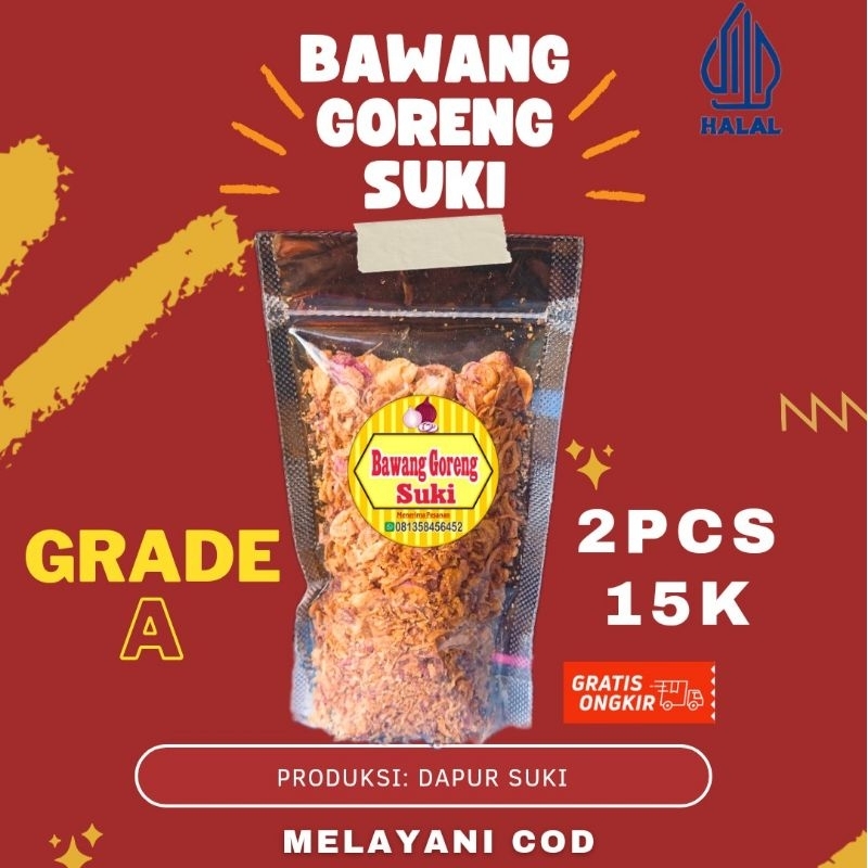 

2 PCS Bawang Goreng Grade A Super Original 75 gram