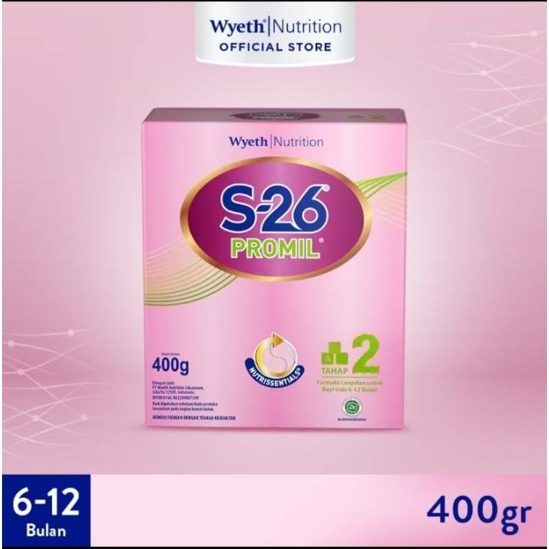 

S-26 Promil Tahap 2 Susu Formula Lanjutan Usia 6-12 Bulan Kotak 400gr